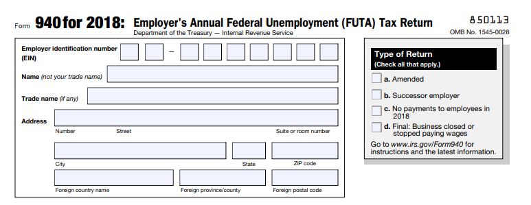 IRS Form 940