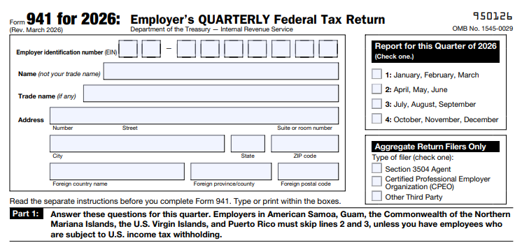 IRS Form 941