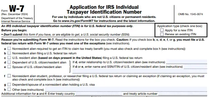 Form W-7