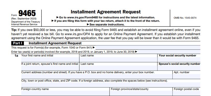 Form 9465