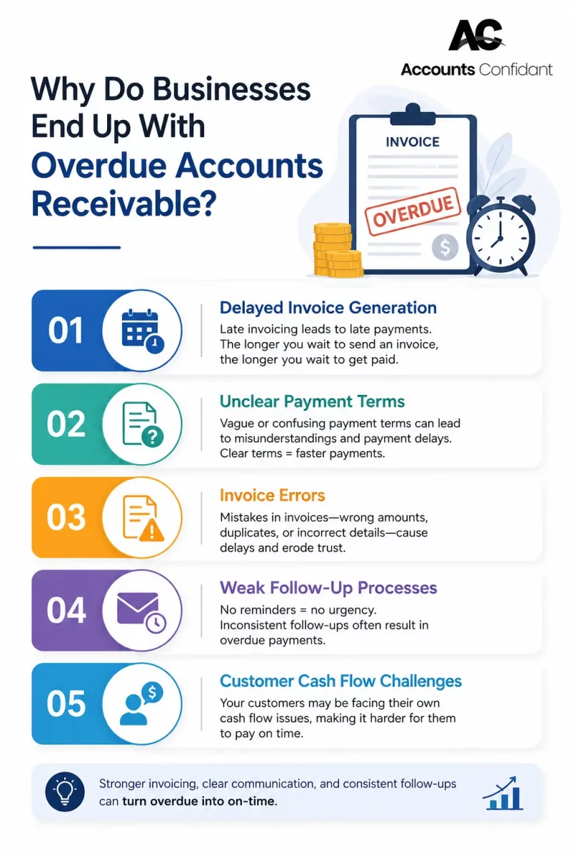 Common reasons for overdue accounts