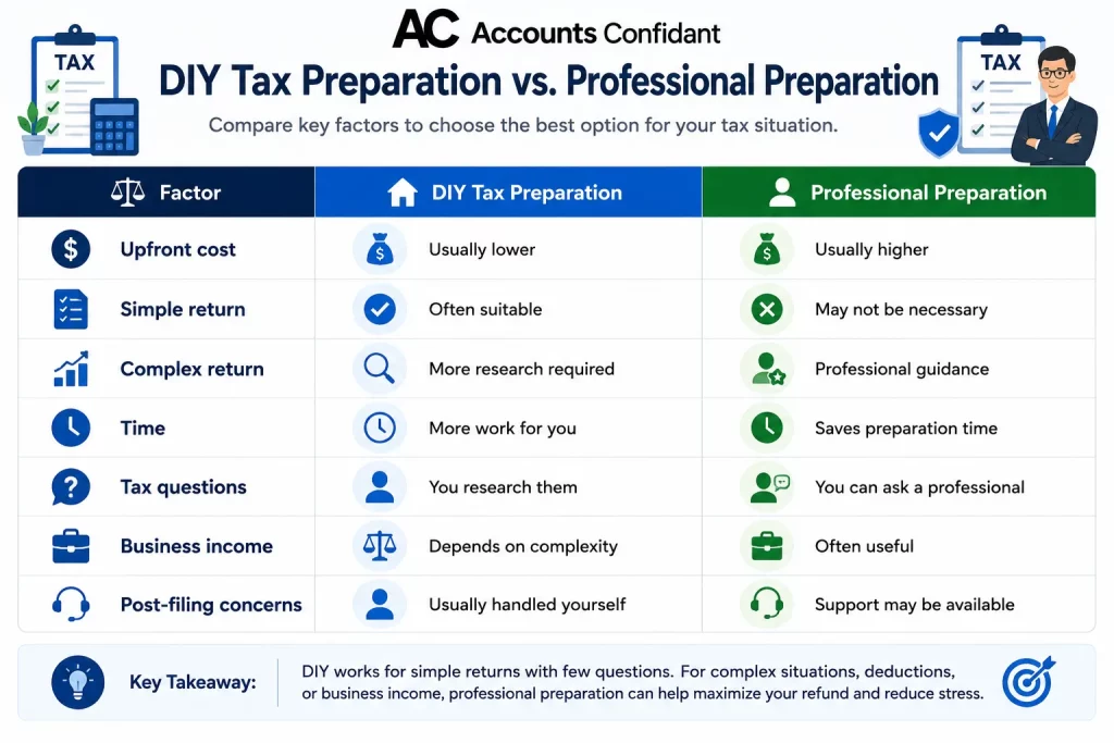 DIY vs Professional Tax Preparation Guide