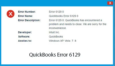 QuickBooks Error 6129