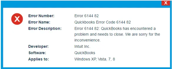 QuickBooks Error 6144