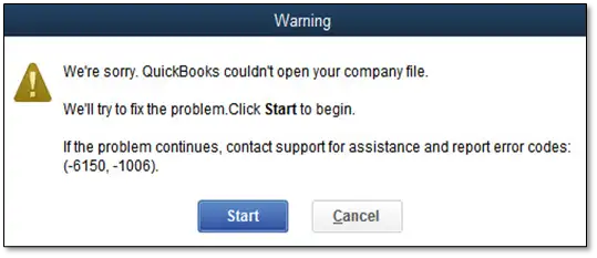 QuickBooks Error 6150