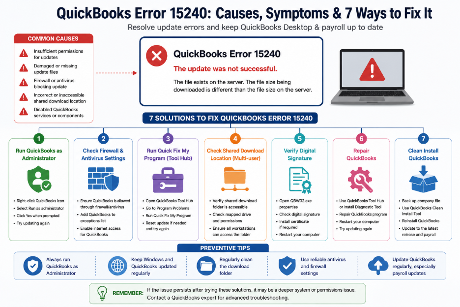 QuickBooks Error 15240 Guide