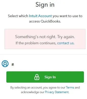 QuickBooks Won't Let Me Sign In