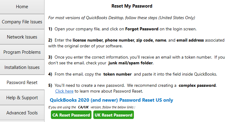 Reset Password