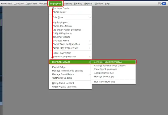 Account/Billing Info