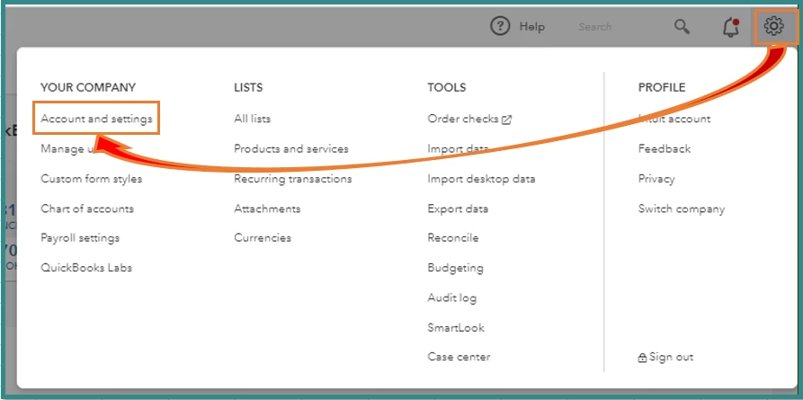 Accounts and setting