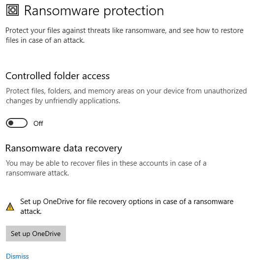 Allow an app through Controlled folder access