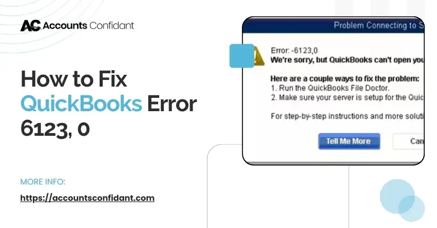 How to Fix QuickBooks Error 6123, 0 Causes and Safe Solutions