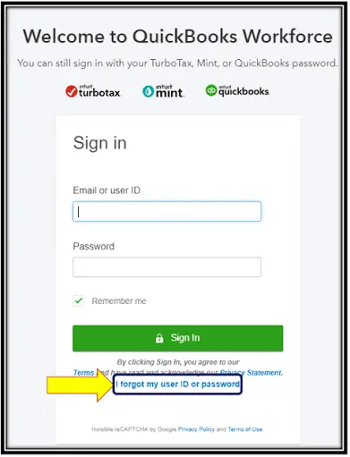 I forgot my user ID or Password