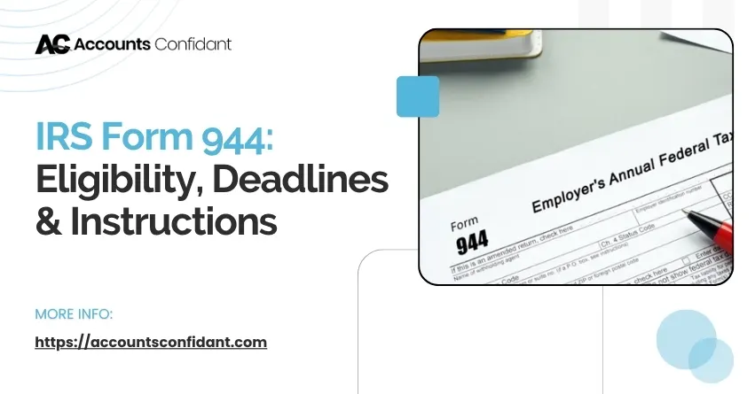 IRS Form 944 Eligibility, Annual Filing Requirements, Deadlines & Instructions