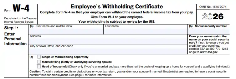 W-4 Form