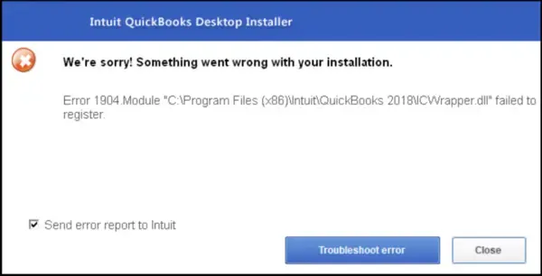 QuickBooks Error 1904